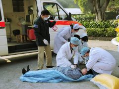 Dinas Damkar Way Kanan Gelar Rescue di Lapangan